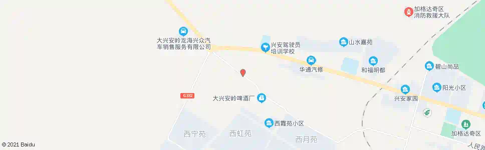 大兴安岭卖花道口_公交站地图_大兴安岭公交_妙搜公交查询2025