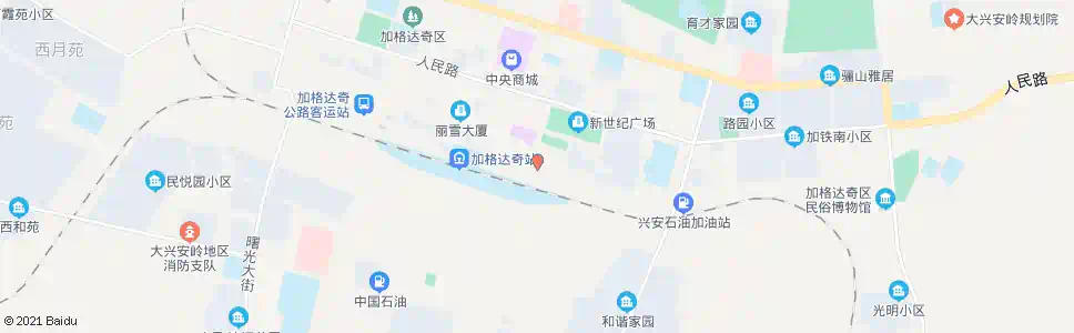 大兴安岭东二道街_公交站地图_大兴安岭公交_妙搜公交查询2025