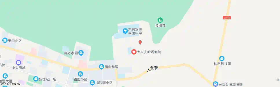 大兴安岭规划院住宅楼_公交站地图_大兴安岭公交_妙搜公交查询2025