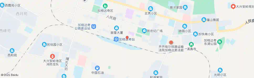 大兴安岭东一道街_公交站地图_大兴安岭公交_妙搜公交查询2025