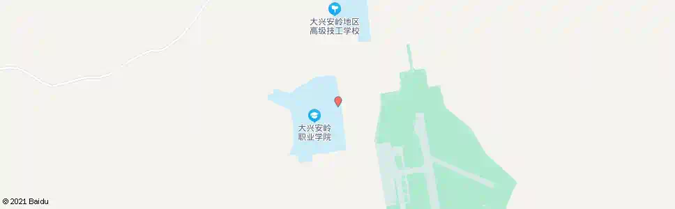 大兴安岭职业学院正门_公交站地图_大兴安岭公交_妙搜公交查询2025