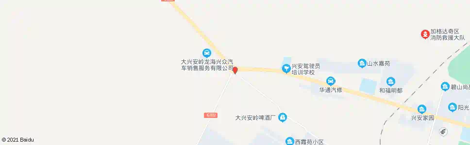 大兴安岭西出口_公交站地图_大兴安岭公交_妙搜公交查询2025