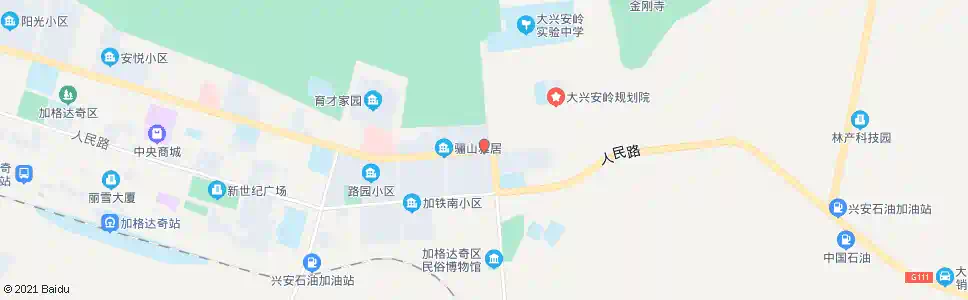 大兴安岭朝阳市场_公交站地图_大兴安岭公交_妙搜公交查询2025