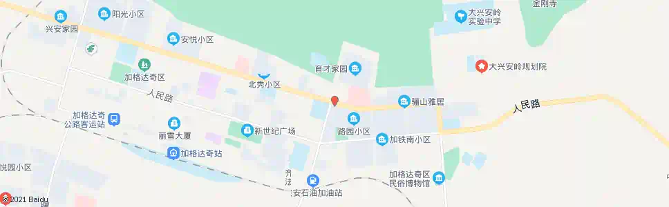 大兴安岭育才中学_公交站地图_大兴安岭公交_妙搜公交查询2025