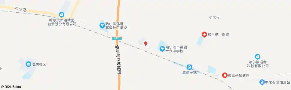 哈尔滨城高子加油站_公交站地图_哈尔滨公交_妙搜公交查询2025