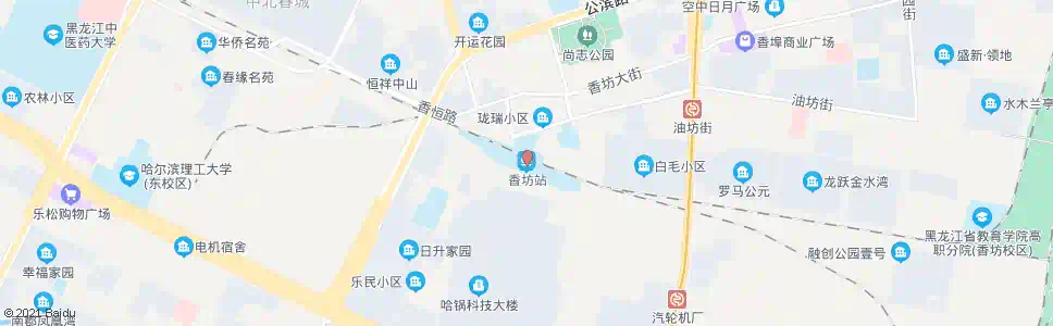 哈尔滨香坊看守所_公交站地图_哈尔滨公交_妙搜公交查询2025