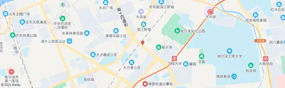 哈尔滨大方里卫生服务站_公交站地图_哈尔滨公交_妙搜公交查询2025