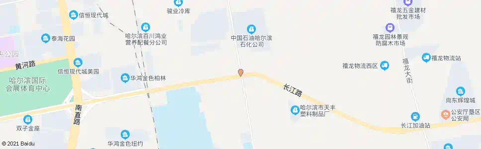 哈尔滨长江路(化工路口)_公交站地图_哈尔滨公交_妙搜公交查询2025