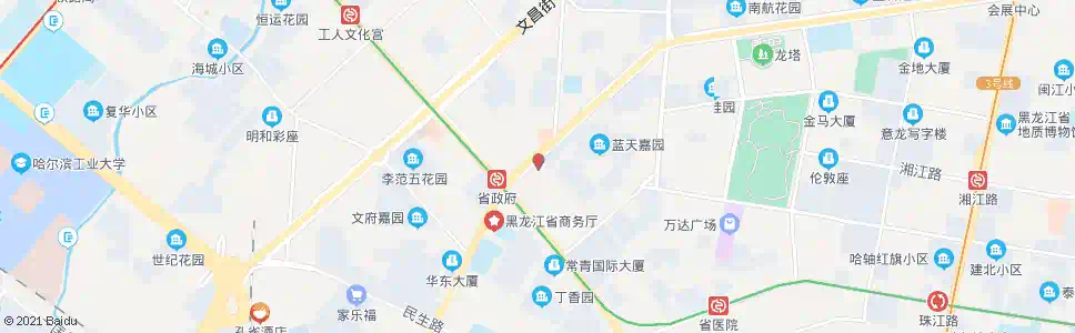 哈尔滨市地税局_公交站地图_哈尔滨公交_妙搜公交查询2025