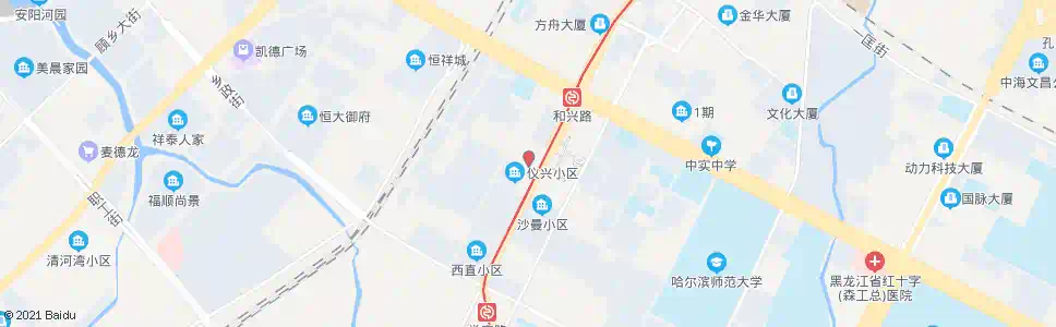 哈尔滨和兴三道街_公交站地图_哈尔滨公交_妙搜公交查询2025