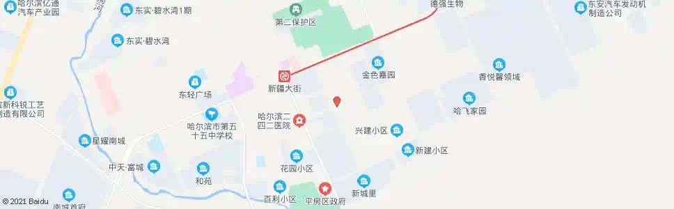 哈尔滨哈飞文化宫_公交站地图_哈尔滨公交_妙搜公交查询2025
