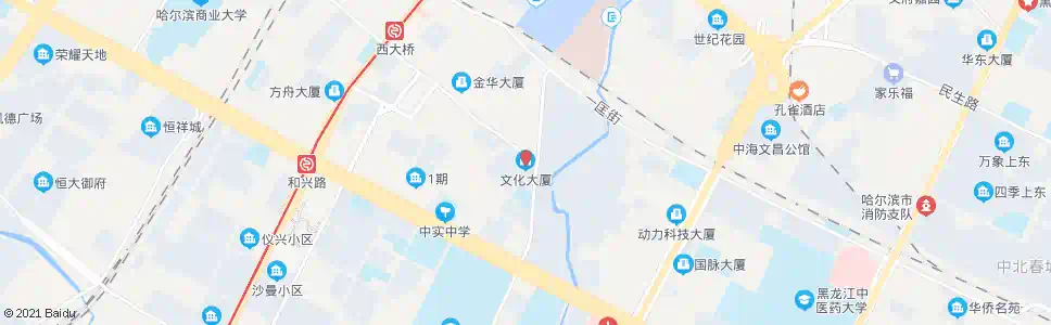 哈尔滨文化大厦_公交站地图_哈尔滨公交_妙搜公交查询2025