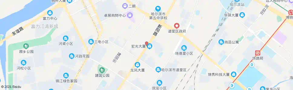 哈尔滨安红街_公交站地图_哈尔滨公交_妙搜公交查询2025