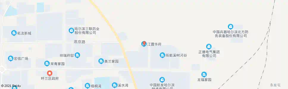 哈尔滨江霆华府_公交站地图_哈尔滨公交_妙搜公交查询2025