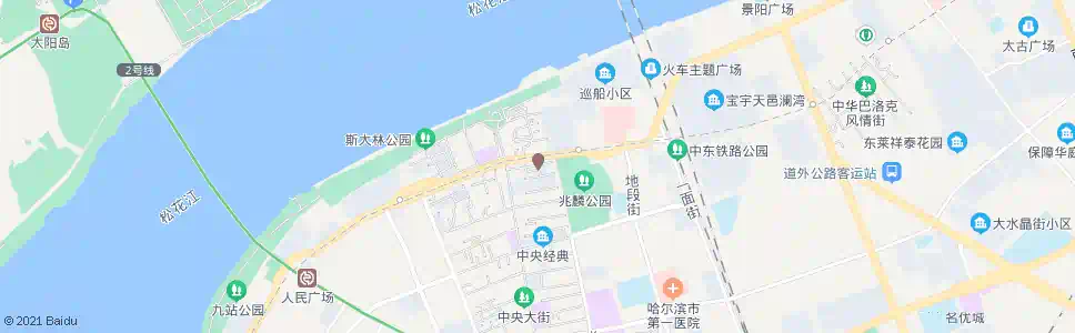 哈尔滨友谊路(防洪纪念塔)_公交站地图_哈尔滨公交_妙搜公交查询2025