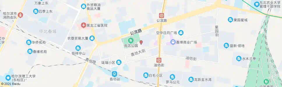 哈尔滨香坊大街(横道市场)_公交站地图_哈尔滨公交_妙搜公交查询2025