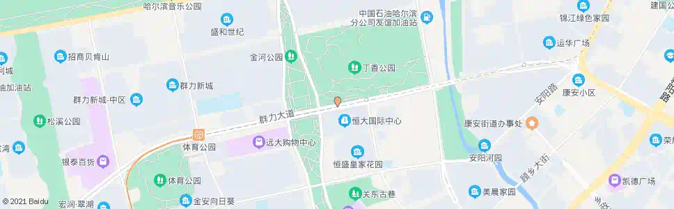 哈尔滨群里大道(景江东路口)_公交站地图_哈尔滨公交_妙搜公交查询2025