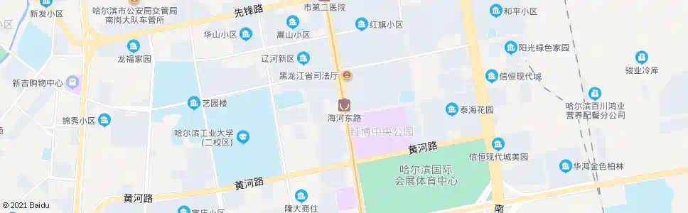 哈尔滨海河路_公交站地图_哈尔滨公交_妙搜公交查询2025