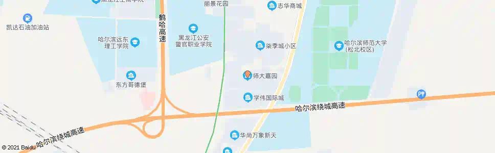 哈尔滨师大嘉园_公交站地图_哈尔滨公交_妙搜公交查询2025