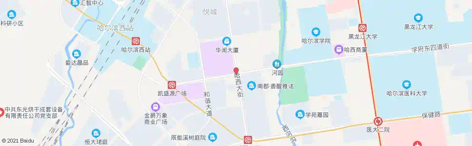 哈尔滨中兴大道(哈西大街道口)_公交站地图_哈尔滨公交_妙搜公交查询2025
