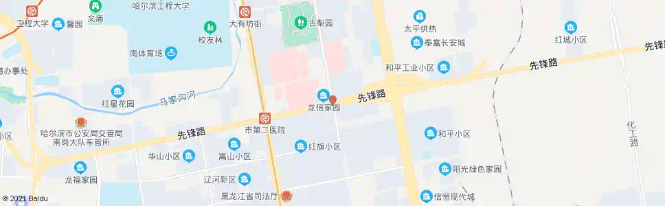 哈尔滨宏伟路先锋路口_公交站地图_哈尔滨公交_妙搜公交查询2025