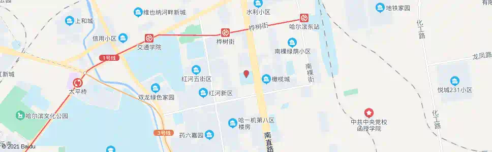 哈尔滨省商职_公交站地图_哈尔滨公交_妙搜公交查询2025