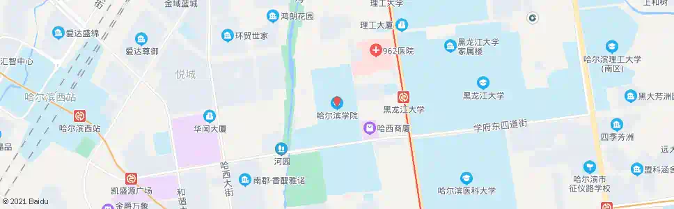 哈尔滨学院新城_公交站地图_哈尔滨公交_妙搜公交查询2025