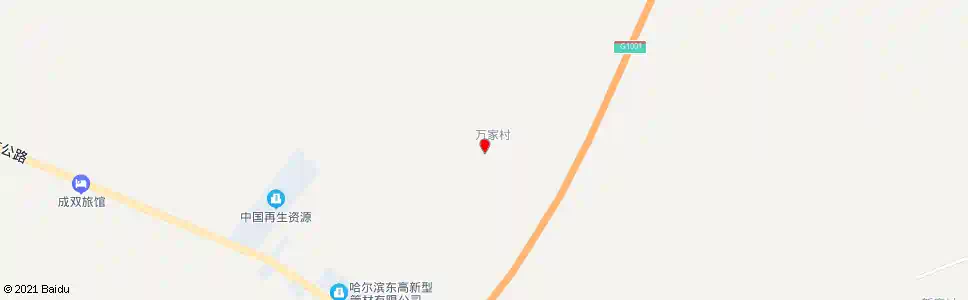 哈尔滨万家村_公交站地图_哈尔滨公交_妙搜公交查询2025
