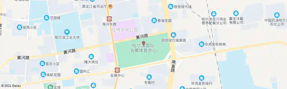 哈尔滨哈南国际会展中心(哈南第六大道)_公交站地图_哈尔滨公交_妙搜公交查询2025