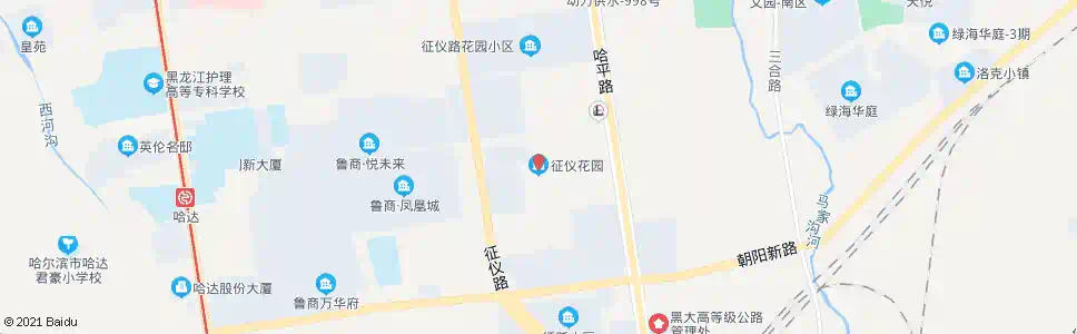 哈尔滨征仪花园_公交站地图_哈尔滨公交_妙搜公交查询2025