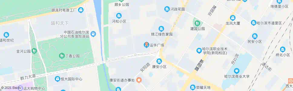 哈尔滨运华广场_公交站地图_哈尔滨公交_妙搜公交查询2025