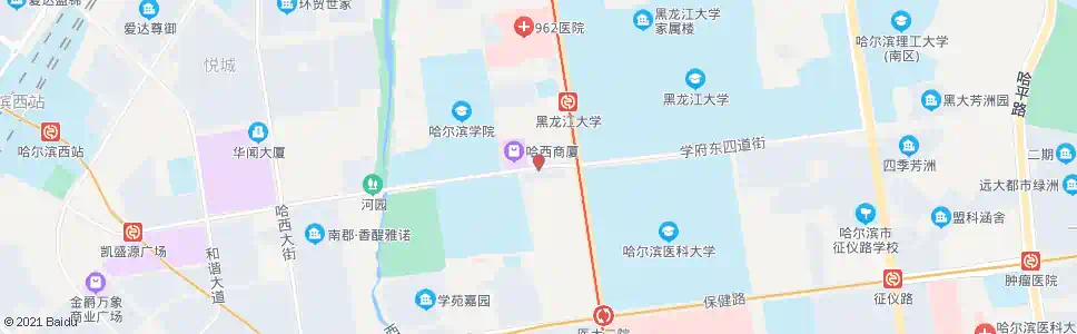 哈尔滨国润家饰城_公交站地图_哈尔滨公交_妙搜公交查询2025