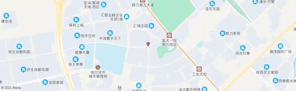 哈尔滨群力第六大道(阳江路口)_公交站地图_哈尔滨公交_妙搜公交查询2025
