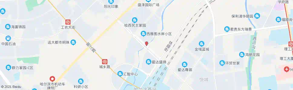 哈尔滨和谐大道_公交站地图_哈尔滨公交_妙搜公交查询2025