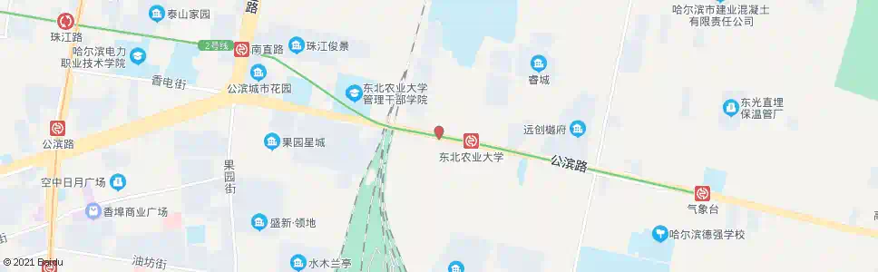 哈尔滨木材东街(公滨路口)_公交站地图_哈尔滨公交_妙搜公交查询2025