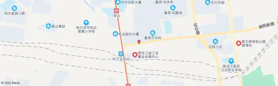 哈尔滨跃兴街_公交站地图_哈尔滨公交_妙搜公交查询2025