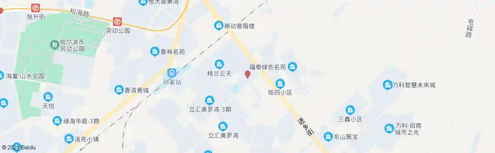 哈尔滨东方玫瑰园_公交站地图_哈尔滨公交_妙搜公交查询2025