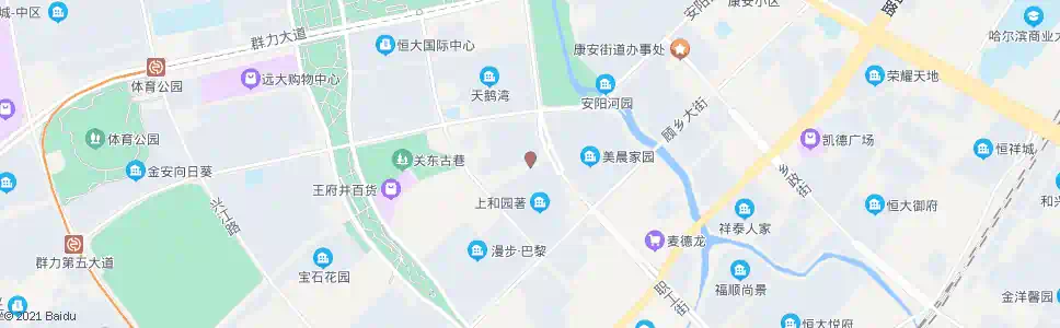 哈尔滨群力第七大道(上江街口)_公交站地图_哈尔滨公交_妙搜公交查询2025