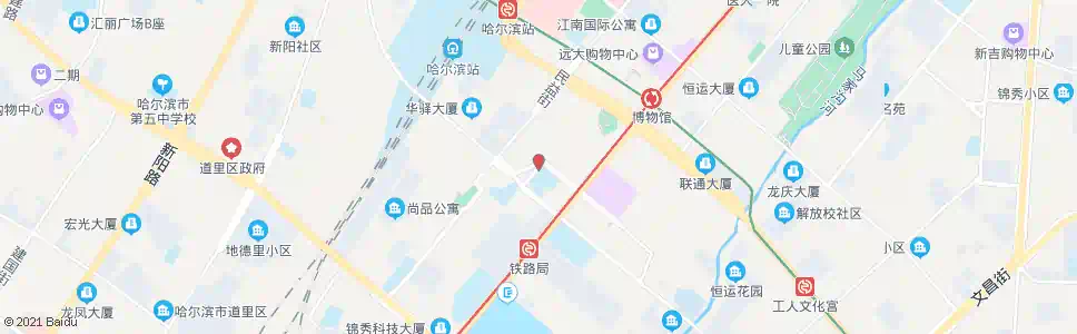 哈尔滨萧红中学_公交站地图_哈尔滨公交_妙搜公交查询2025