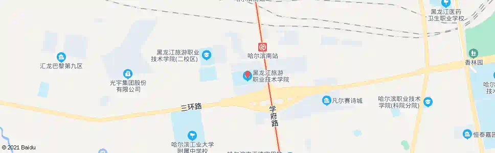 哈尔滨旅游学院_公交站地图_哈尔滨公交_妙搜公交查询2025