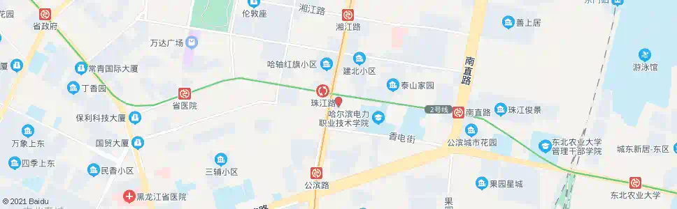 哈尔滨农垦大厦_公交站地图_哈尔滨公交_妙搜公交查询2025