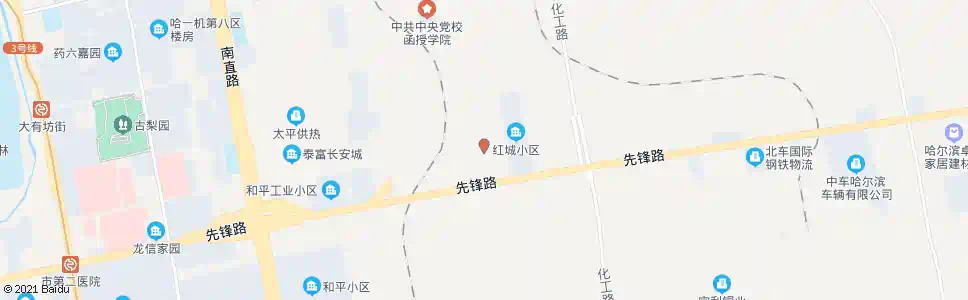 哈尔滨东棵街_公交站地图_哈尔滨公交_妙搜公交查询2025