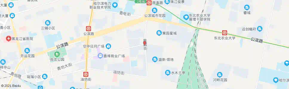 哈尔滨果园街(延福街)_公交站地图_哈尔滨公交_妙搜公交查询2025