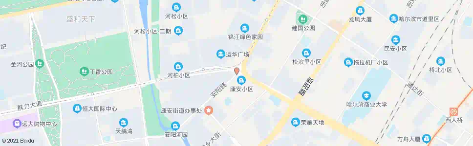 哈尔滨康安路(前进路路口)_公交站地图_哈尔滨公交_妙搜公交查询2025