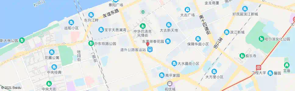 哈尔滨太古头道街_公交站地图_哈尔滨公交_妙搜公交查询2025