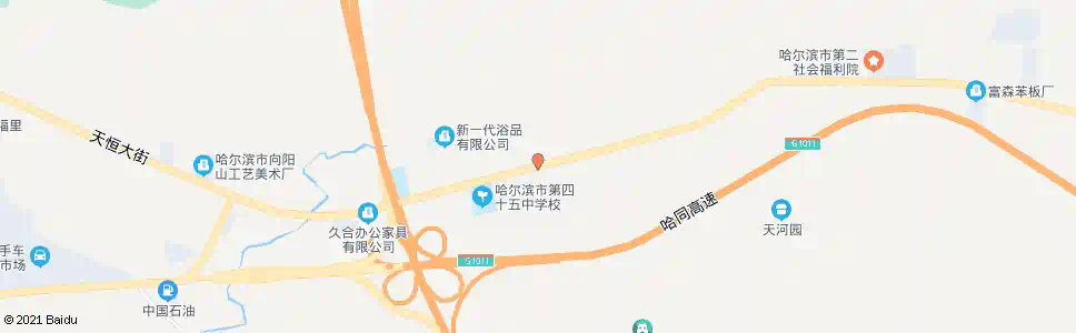 哈尔滨哈工美校_公交站地图_哈尔滨公交_妙搜公交查询2025
