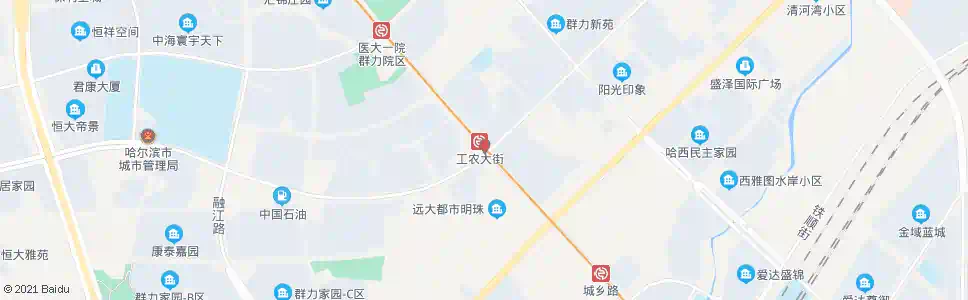 哈尔滨丽江路(工农大街)_公交站地图_哈尔滨公交_妙搜公交查询2025