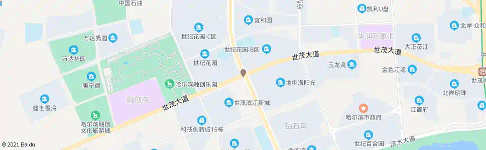 哈尔滨世贸大道与祥安南大街交口_公交站地图_哈尔滨公交_妙搜公交查询2025