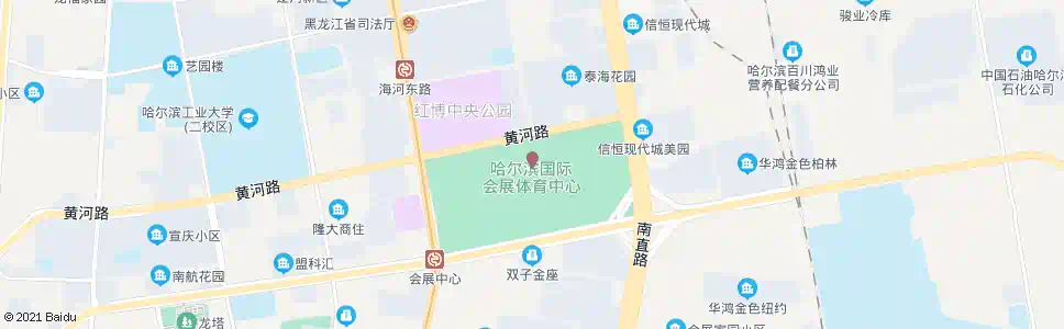 哈尔滨会展中心_公交站地图_哈尔滨公交_妙搜公交查询2025