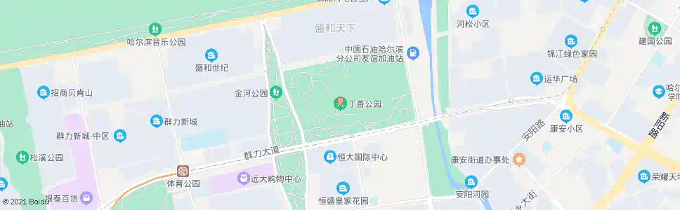 哈尔滨丁香公园_公交站地图_哈尔滨公交_妙搜公交查询2025